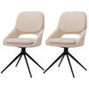 ESSZIMMERSTUHL Beige 2er-Set - Beige, Textil (55/87/55cm) - MCW