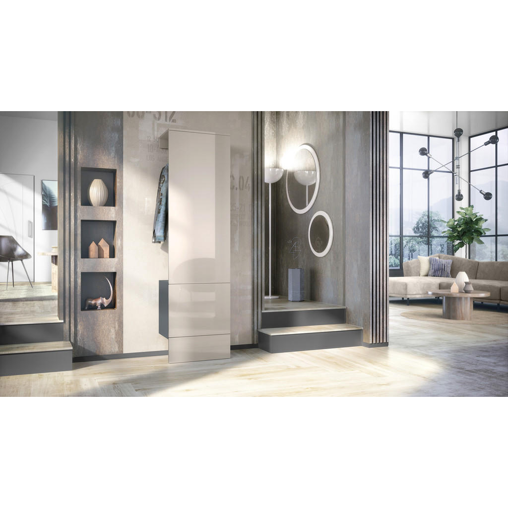 Thumbnail - Vladon Garderobe, Sand, Holzwerkstoff, 123x193x35 cm, Garderobe, Garderoben-Sets & Serien, Garderoben-Sets