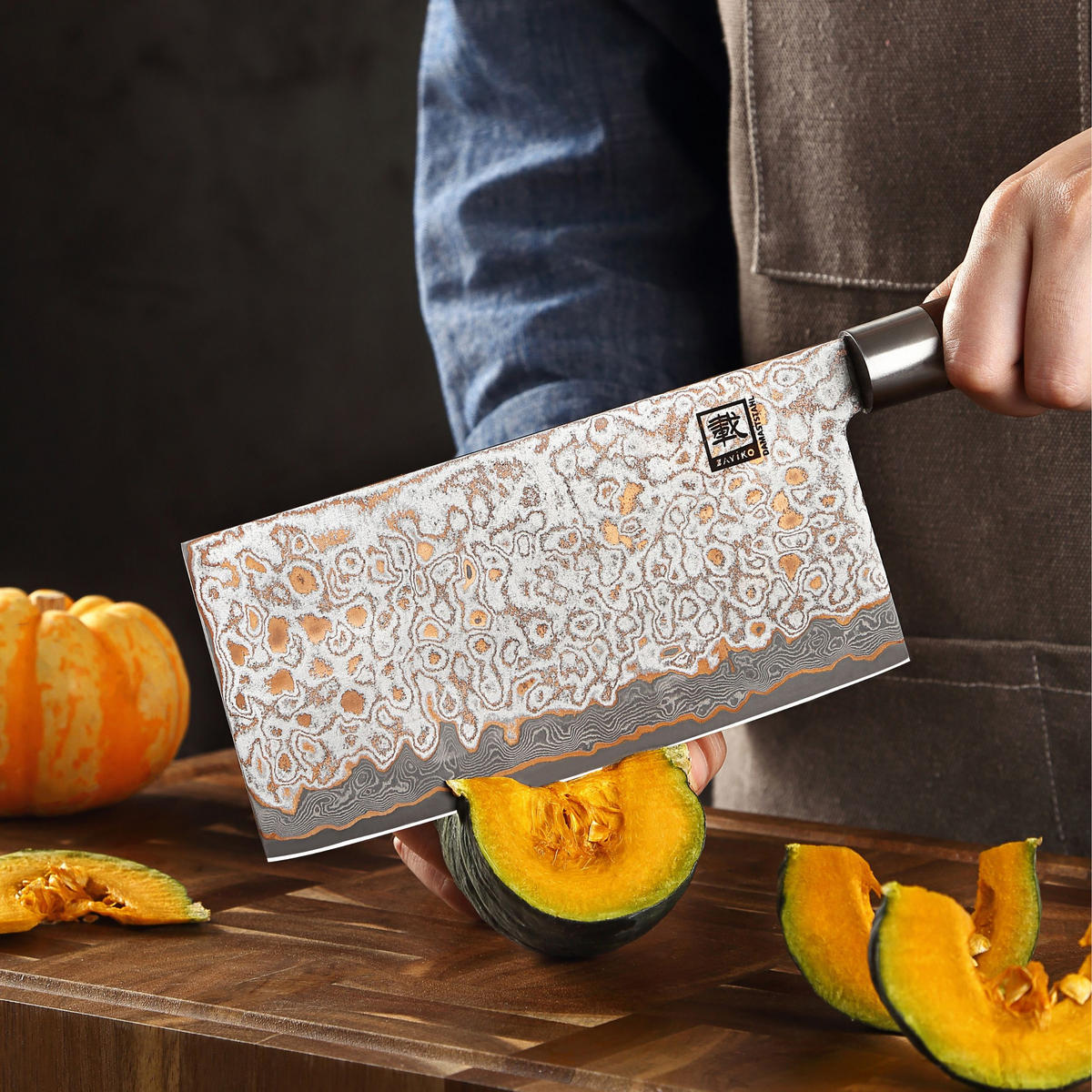 CHAI DAO 17,5 cm - Ahornfarben, Holz/Metall (32cm) - Zayiko