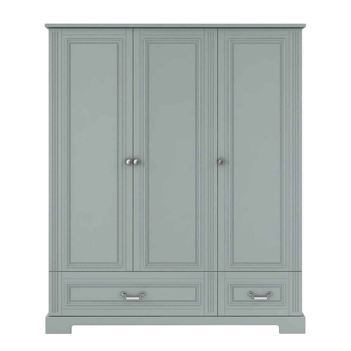 SKŘÍŇ 3DVEŘOVÁ Grey - šedá, kompozitní dřevo (150/180/51cm) - Petits-meubles