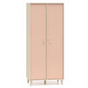 KLEIDERSCHRANK Mevel Wüstensand / Millennial Pink 80 / 51 / 190cm - Pink, Holz/Holzwerkstoff (80/190/51cm) - Feldmann-Wohnen