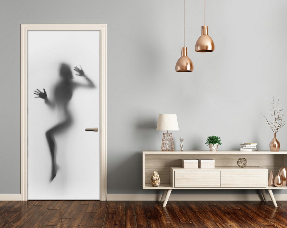 TÜRAUFKLEBER 75x205 cm Dekorativ für Türen - Anthrazit, Kunststoff (75/205/0.01cm) - TULUP