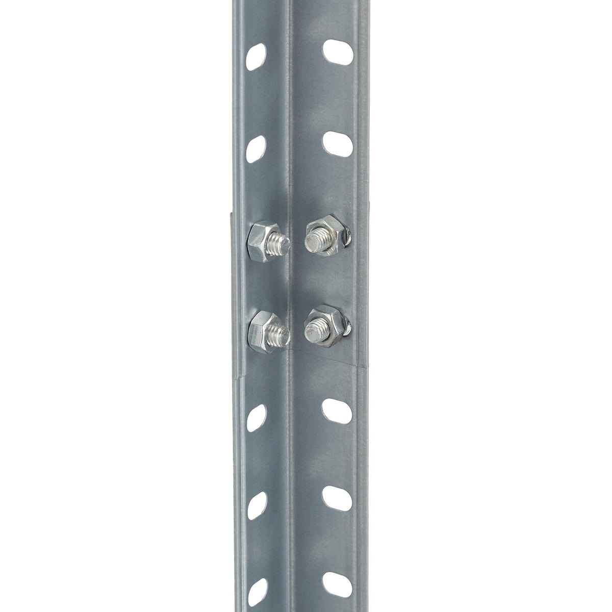 SCHWERLASTREGAL - Silberfarben, Metall (100/185/30cm) - Relaxdays