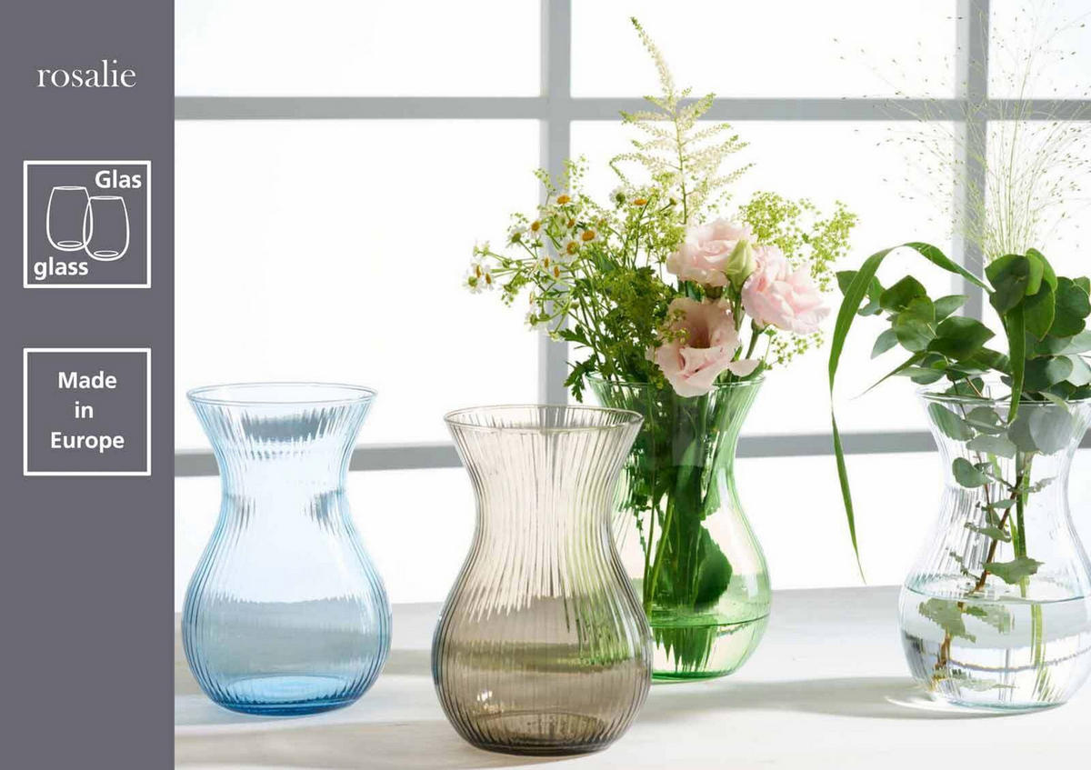 VASEN Rosalie Smoke 18 cm 6er Set - Grau, Glas (18cm) - Ritzenhoff Breker