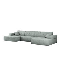 ECKSOFA U-form NIMES Stoff Perfect Harmony Mintz - Mintgrün, Holz/Kunststoff (168/350cm) - Kaiser Möbel