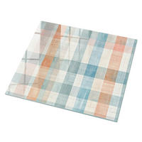 GLASPLATTE 80x60 cm – Pastellfarbenes Patchwork - Braun, Glas (0.4/80/60cm) - ArtPrintCave