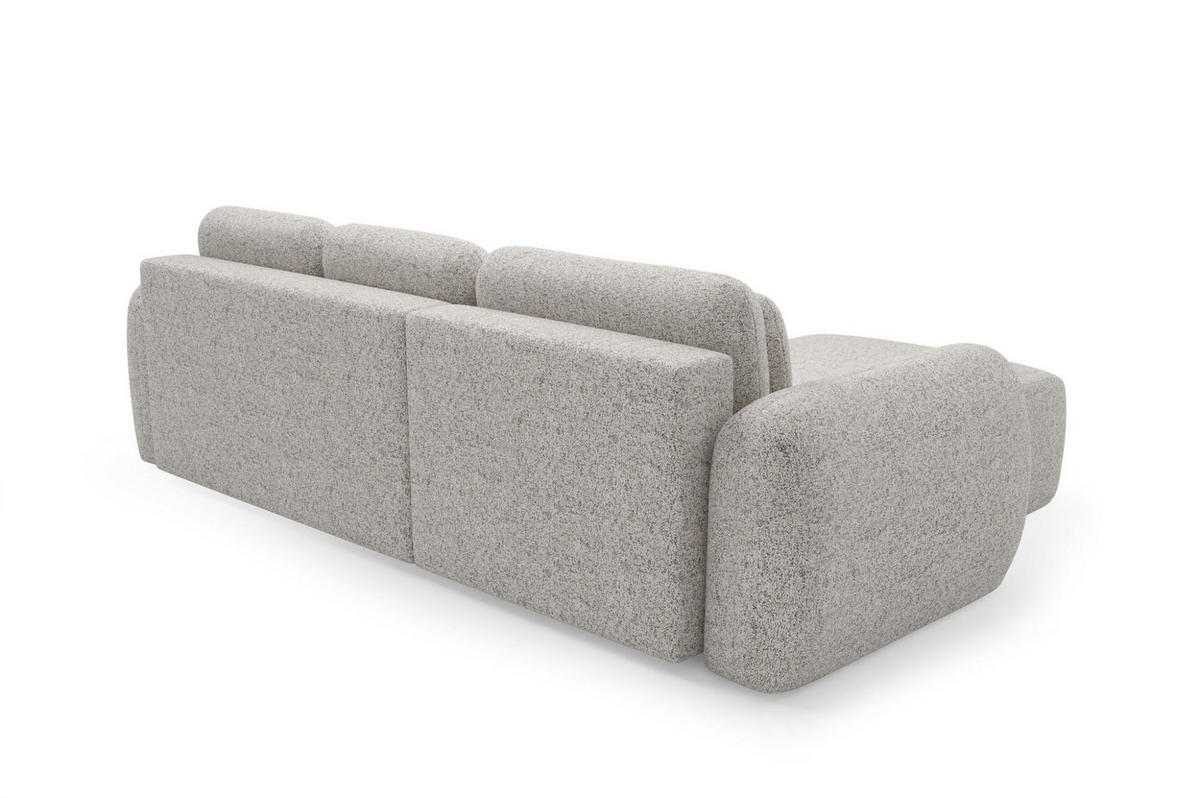 ECKSOFA Gaston Mit Schlaffunktion - Beige, Holzwerkstoff/Textil (304/190cm) - Fun Möbel