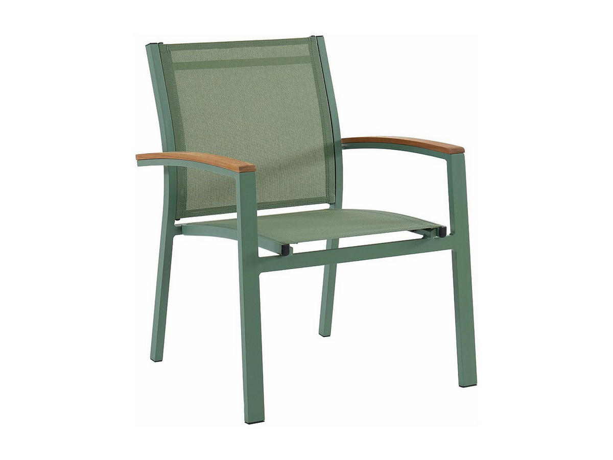 GARTENSTUHL - 2 -Sitzer - Aluminium - mandelgrün - TAIPIVAI - Grün, Metall (55/89/61cm) - Vente-Unique