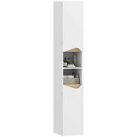 HOCHSCHRANK DE-08517 mit 2 Türen Weiß - Weiß, Holzwerkstoff (30/180.5/34.6cm) - ComfortXL
