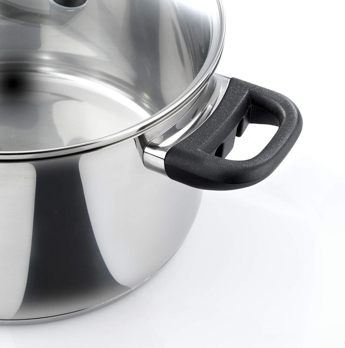 TOPFSET Mia, Edelstahl, Induktion, 5-teilig - Edelstahlfarben, Kunststoff/Metall - Karcher