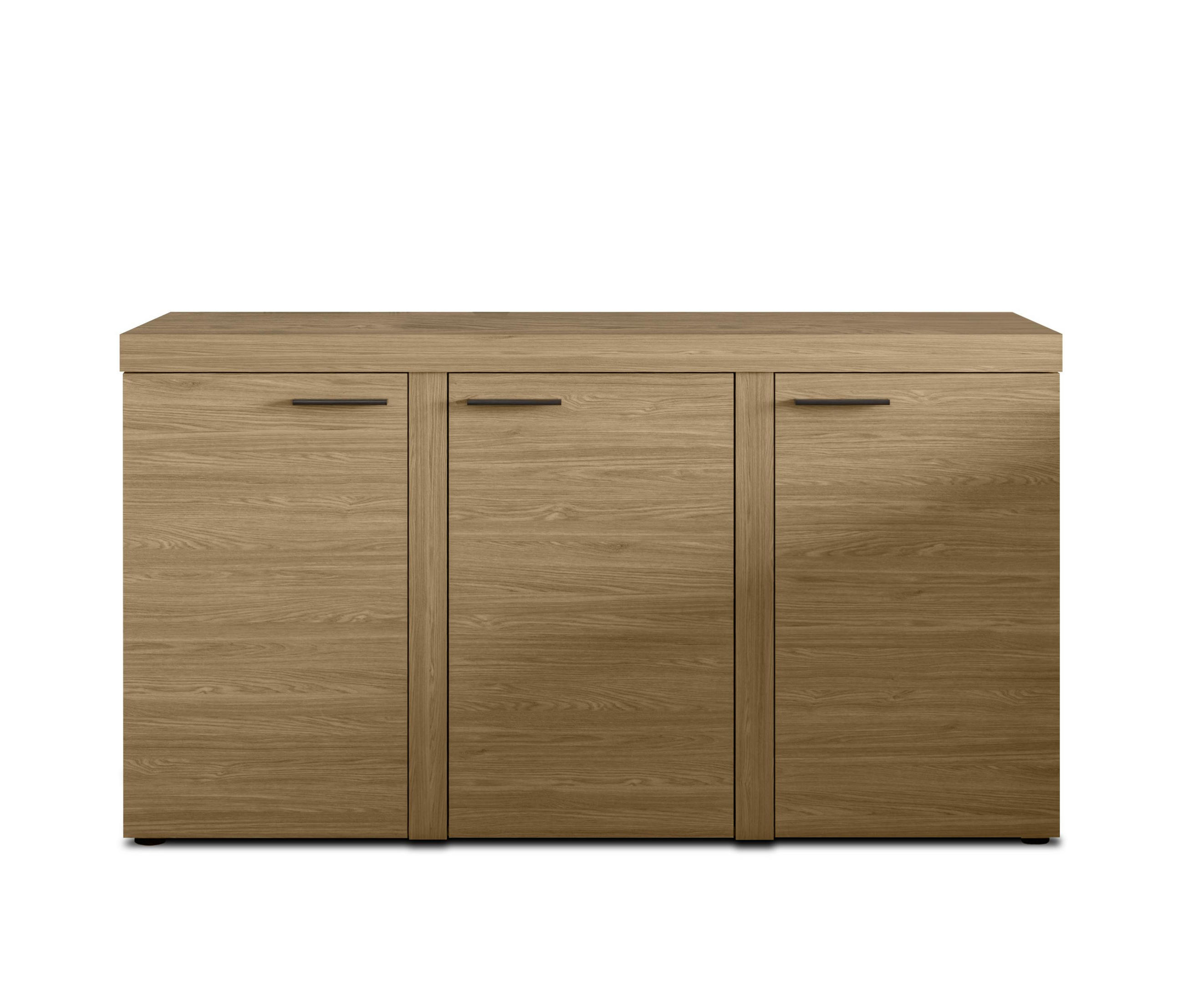 SIDEBOARD Spacoro 3D Geölte Eiche 148,8/82/40,3 cm – Wohnzimmer Kommode Stilvolle, Modern - Eichefarben, Holzwerkstoff/Kunststoff (149/82/40cm) - AX Living