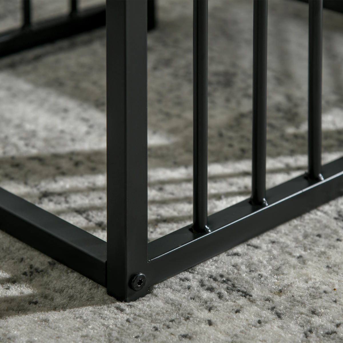 COUCHTISCH-SET 45/40/52 cm weiß ineinanderschiebbar mit Ablage aus MDF - Weiß, Holzwerkstoff (45/40/52cm) - OKWISH