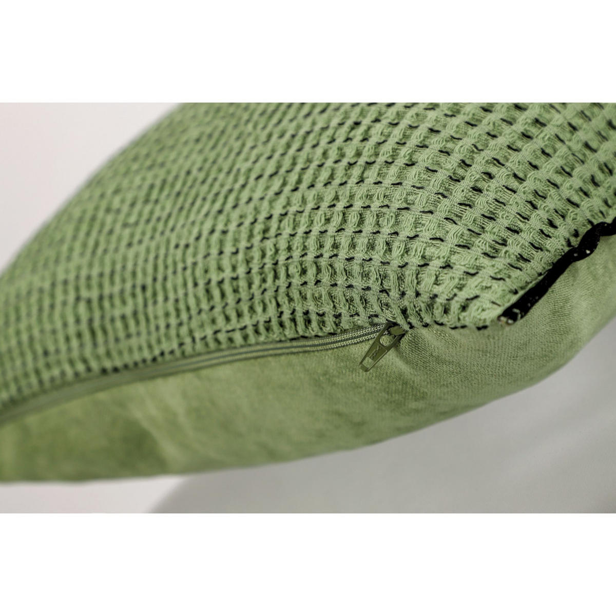 ZIERKISSENHÜLLE FLEX - Grün, Textil (38/38cm) - Schöner Wohnen