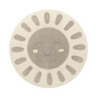 KINDERTEPPICH Creme Ø 120 cm - Creme, Kunststoff (120/120cm) - TT Home