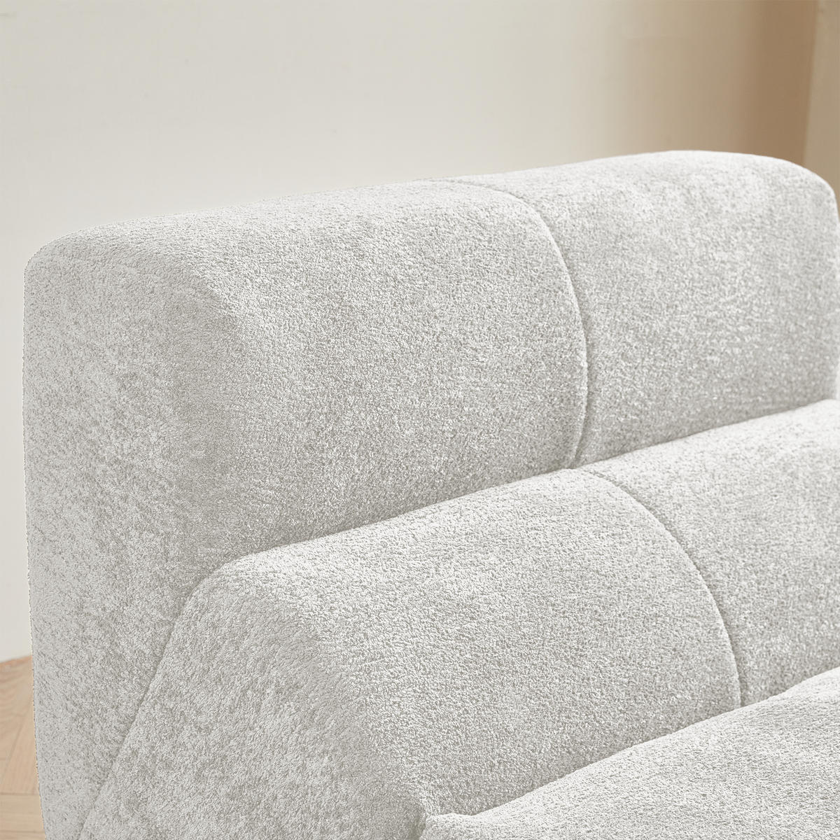 SESSEL 109/93/79 cm Weiß - Weiß, Textil (93/79/109cm)