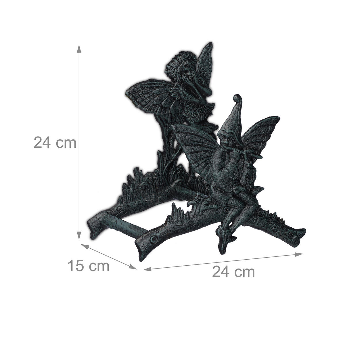 SCHLAUCHHALTER - Multicolor, Metall (24/24/15cm) - Relaxdays