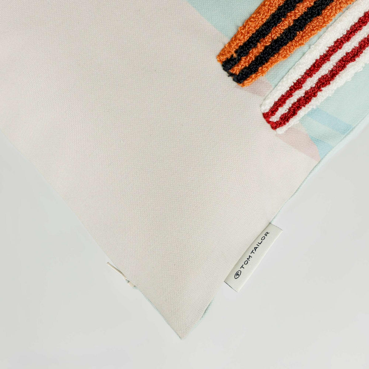 KISSENHÜLLE SURF - Blau, Textil (40/40cm) - Tom Tailor