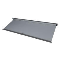 SEITENWAND FÜR PERGOLA Anthrazit - Anthrazit, Textil (338/206/1cm) - MCW