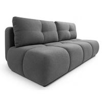 SOFA Grau MILA Ausziehbar Ohne Armlehnen Bouclé - Grau, Textil (214/89/104cm) - Sepro Meble