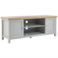 TV OMARICA siva HAMP 39/130/51 cm - siva, leseni material (130/51/39cm) - Beliani