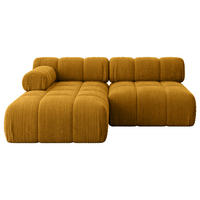 ECKSOFA modulares Sofa Razon-L1 - 190x160x70 cm Senfgelb Cord - Currygelb, Holzwerkstoff/Textil (190/160cm) - ALTDECOR