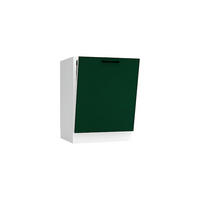 FRONTBLENDE FZ 60 PU - Morvex -Zeitlose Küchenoptik - Dunkelgrün, Holz/Metall (59.6/71.3/1.8cm) - ROYAL24_MARKT