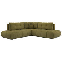 ECKSOFA Grün SOHI Flow 12 Ausziehbar Mit Schlaffunktion - Grün, Textil (266.5/266.5cm) - Sepro Meble