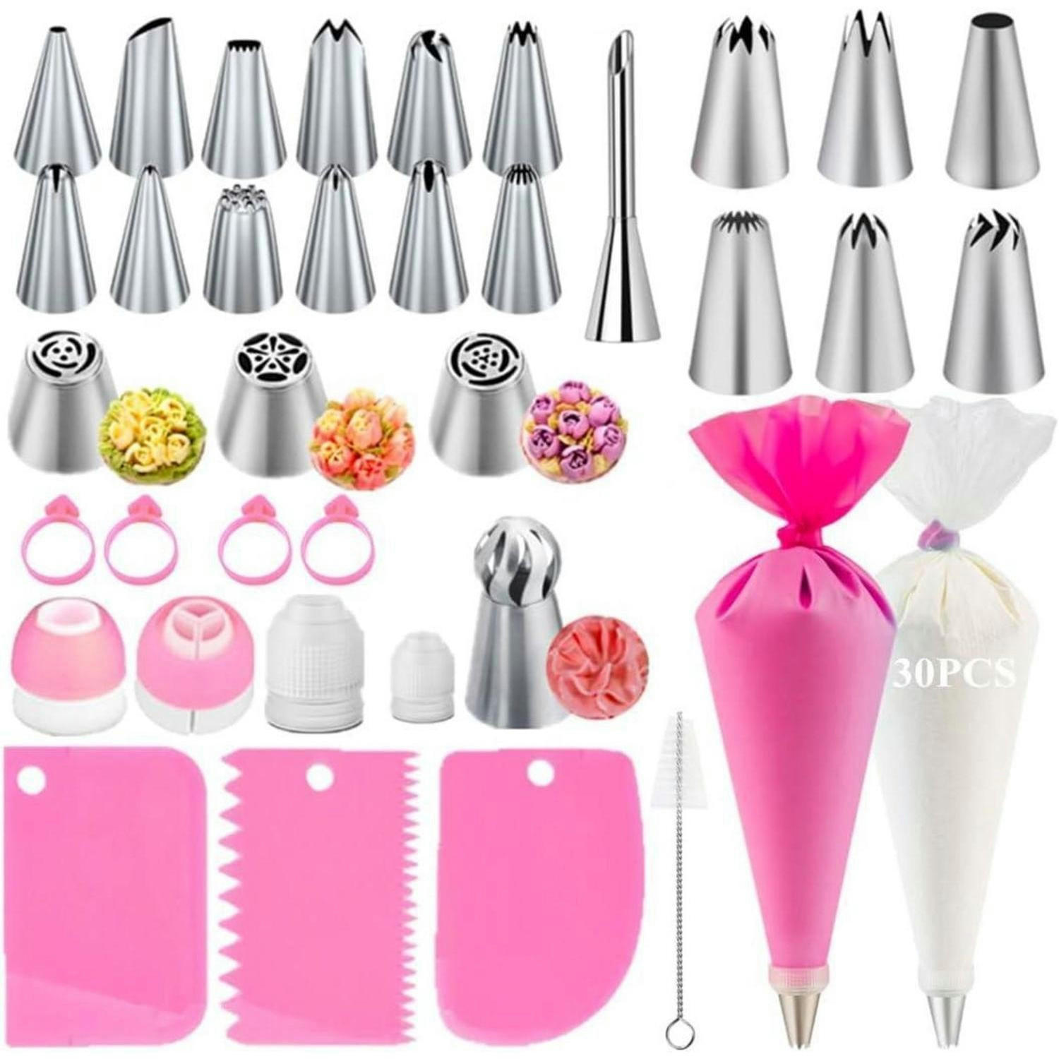 SPRITZBEUTEL Set 66-teilig mit 6 verschiedenen Spritztüllen - Multicolor, Metall (14.2/6.8/14.6cm)