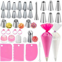 SPRITZBEUTEL Set 66-teilig mit 6 verschiedenen Spritztüllen - Multicolor, Metall (14.2/6.8/14.6cm)