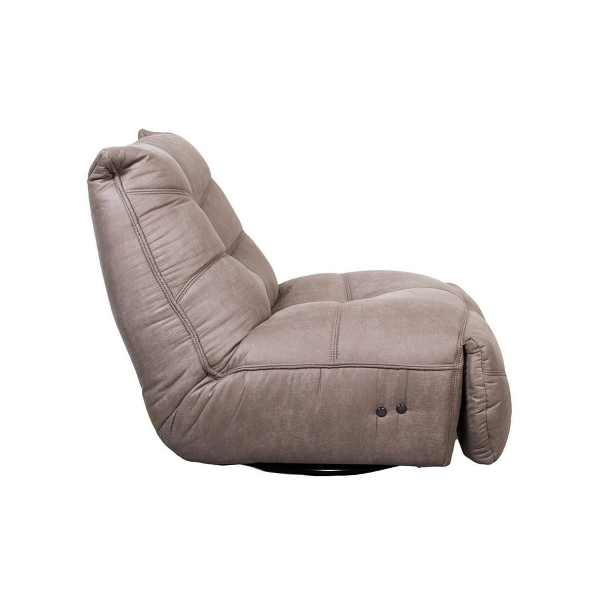 SESSEL Powernap station - Taupe - 60/80/62 cm - Taupe, Textil (60/80/62cm) - LABEL51
