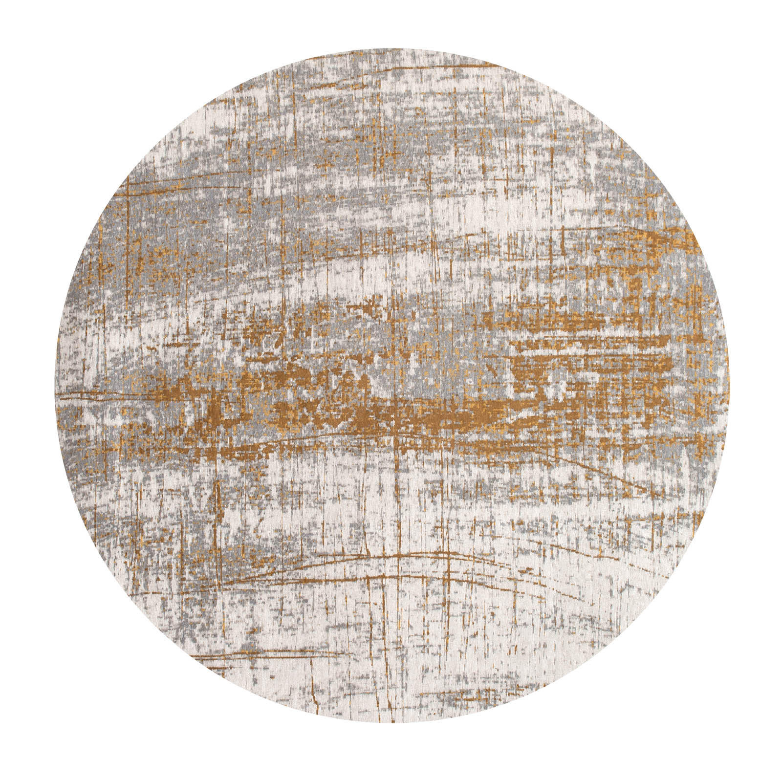 TEPPICH Columbus Gold Mad Men 240/240 cm - Gelb, Textil (240/240cm) - Louis De Poortere