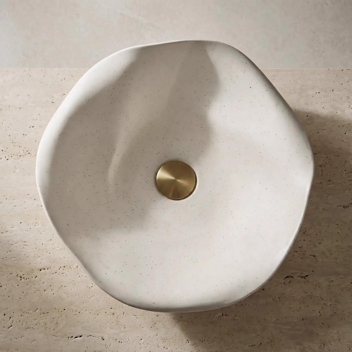 AUFSATZWASCHBECKEN Rea Hm-35b Handmade Art - Beige, Keramik (39/16/39cm) - REA