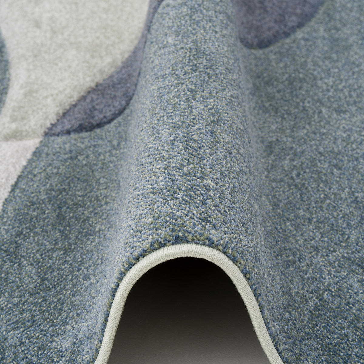 DESIGNER TEPPICH MAUI MODERN - Blau, Textil (80/150cm) - Pergamon