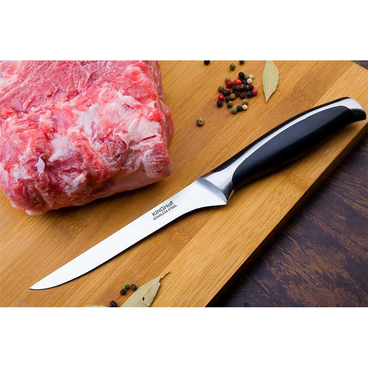 FLEISCHERMESSER Schwarz 27/3/27 cm KH3428 - Schwarz, Metall (27cm) - Kinghoff 