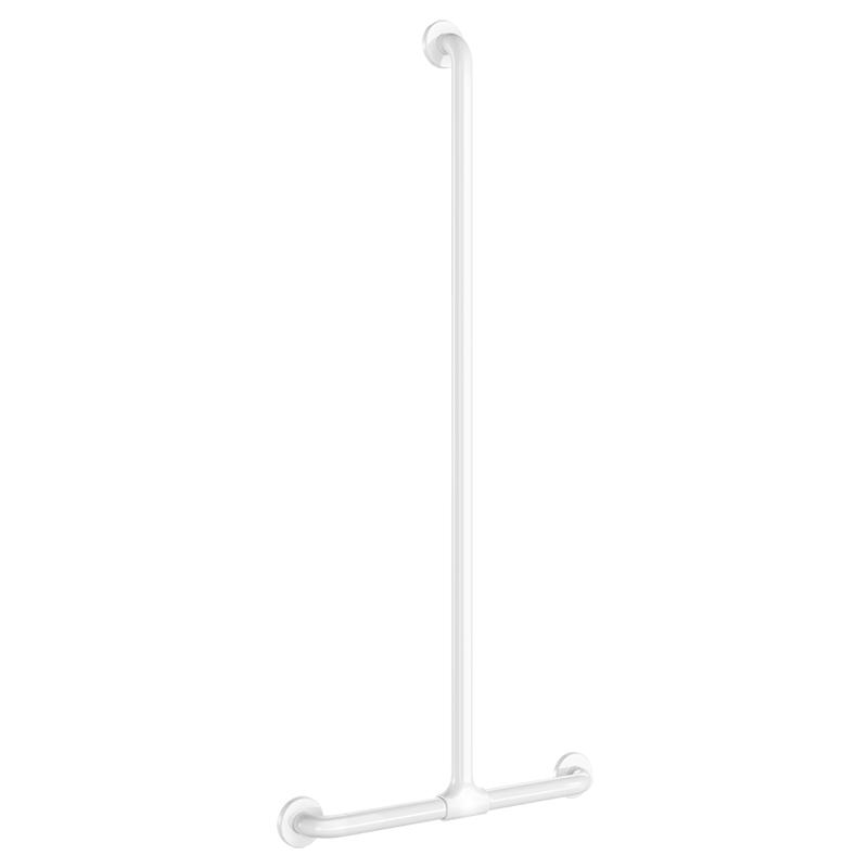 HANDLAUF T-Form verschiebbar D32 1150x500 mm Nylon weiß - Weiß, Metall (18.5/8/126cm) - Delabie