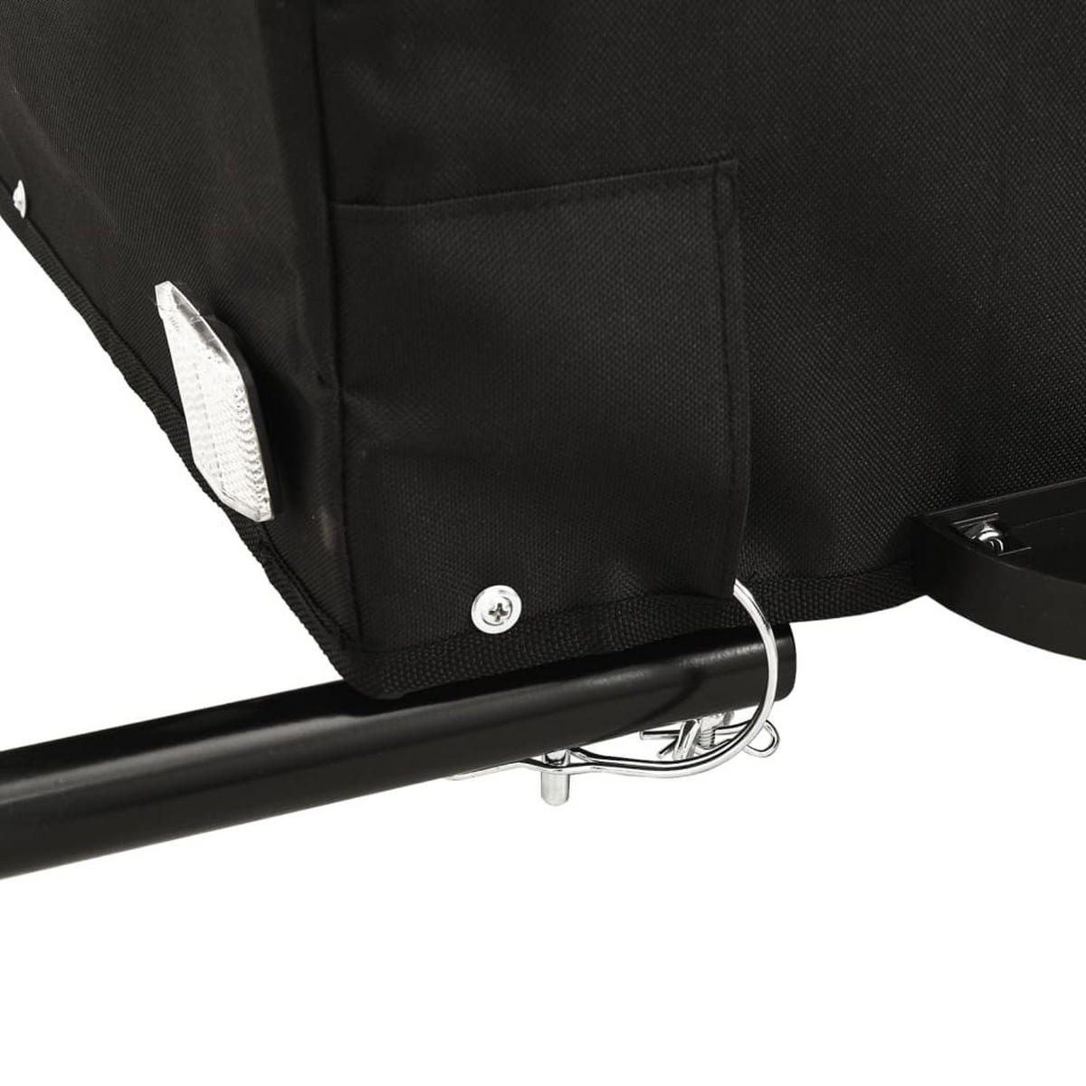 FAHRRADANHÄNGER Schwarz Und Gelb 45 Kg Eisen - Gelb, Metall (62.5/52/124cm) - vidaXL