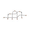 WANDGARDEROBE Maze 71/4/27 cm - Grau, Metall (4/27/71cm) - Present Time