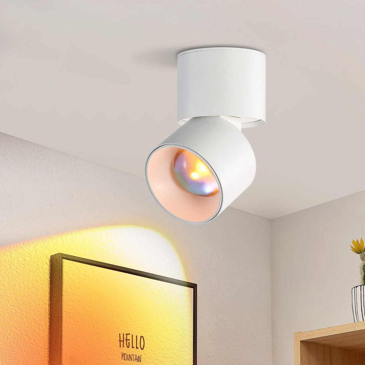 LED-DECKENLEUCHTE Lisa 10/7/10 cm - Weiß, Metall (10/7/10cm) - Nettlife