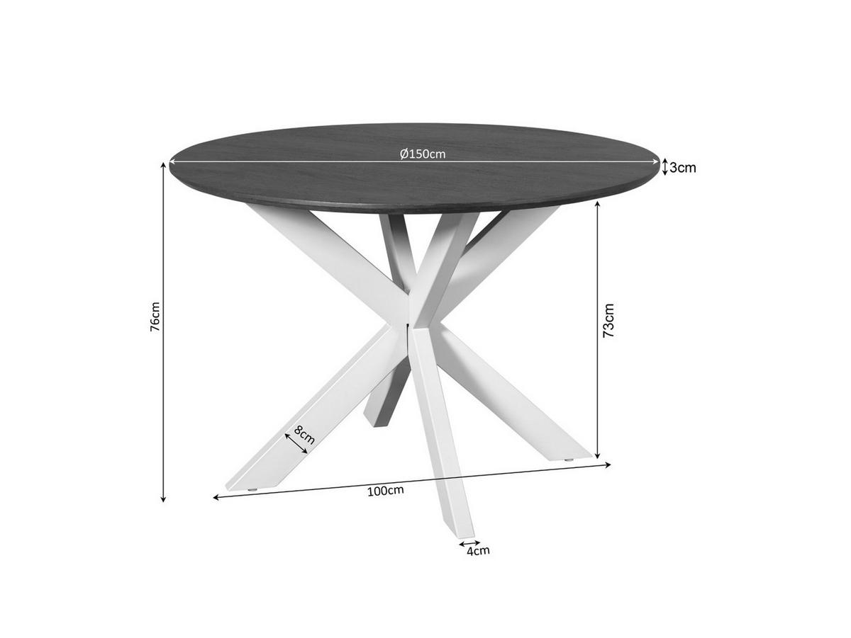 ESSTISCH Dimora holz Durchmesser 150 cm Natur - Naturfarben, Holz (150/150/76cm) - Villa Möbel