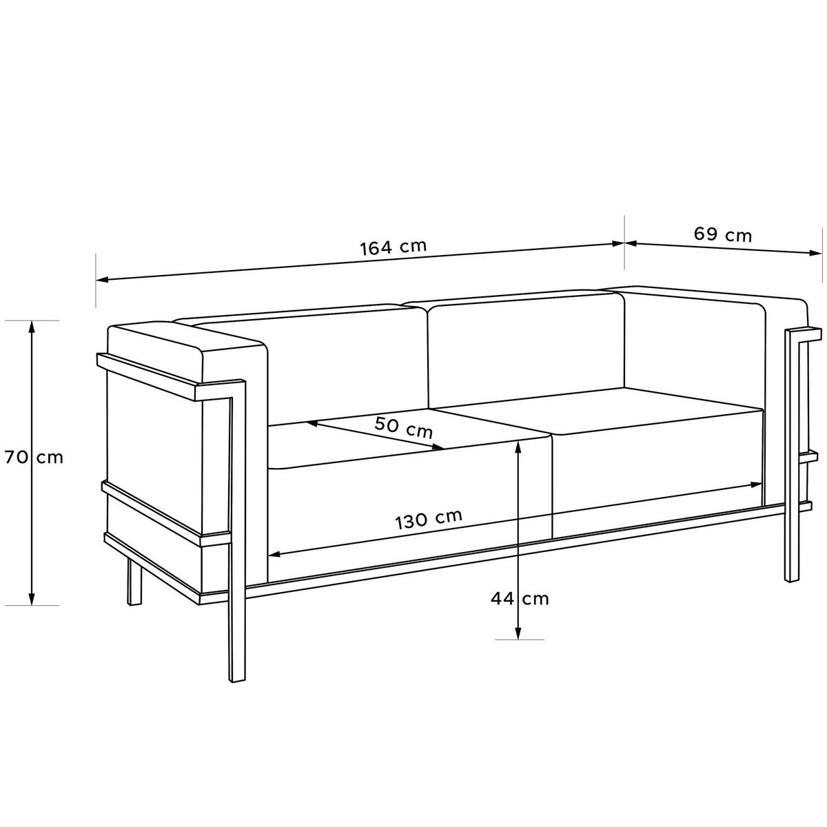 GARTENLOUNGE-SET TRIGLO 4-tlg., 1x Tisch, 2x Sessel, 1x Sofa 2-Sitzer, Modern, Dunkelgrau - Dunkelgrün/Dunkelgrau, Glas/Textil - KONSIMO®