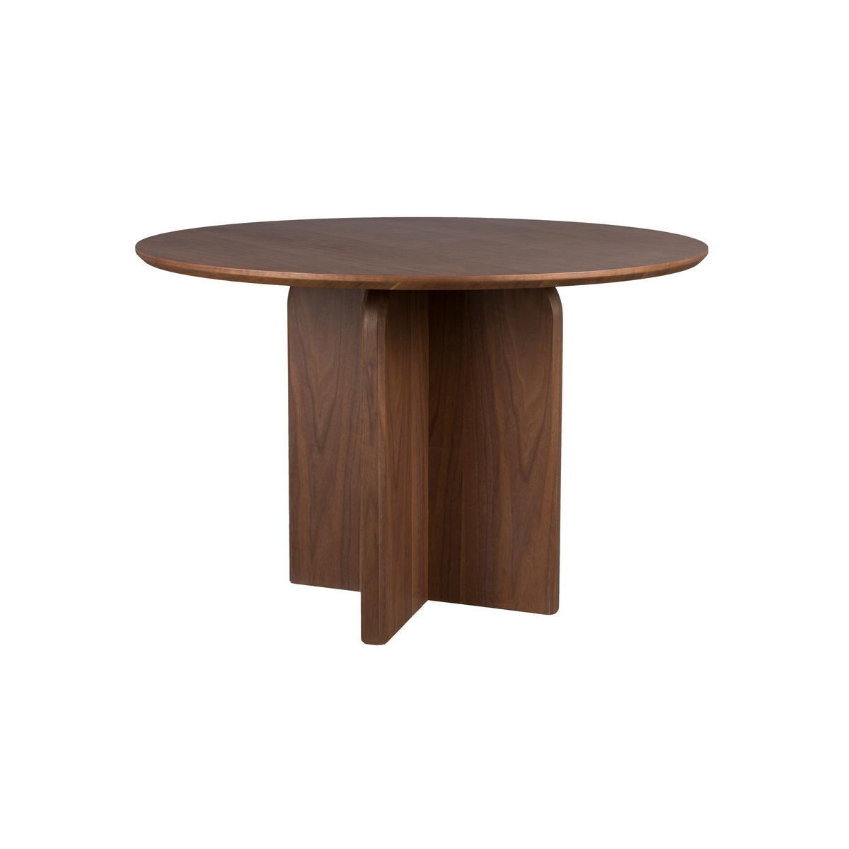 ESSTISCH Laurent Rund 120 cm Walnussfarbe - Braun, Holzwerkstoff (120/120/75cm) - Housecraft Living
