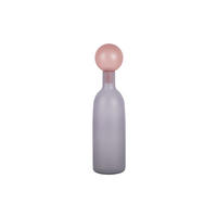 VASE Alegre Botellin 9/9/35 cm - Lila, Glas (9/35cm) - Present Time