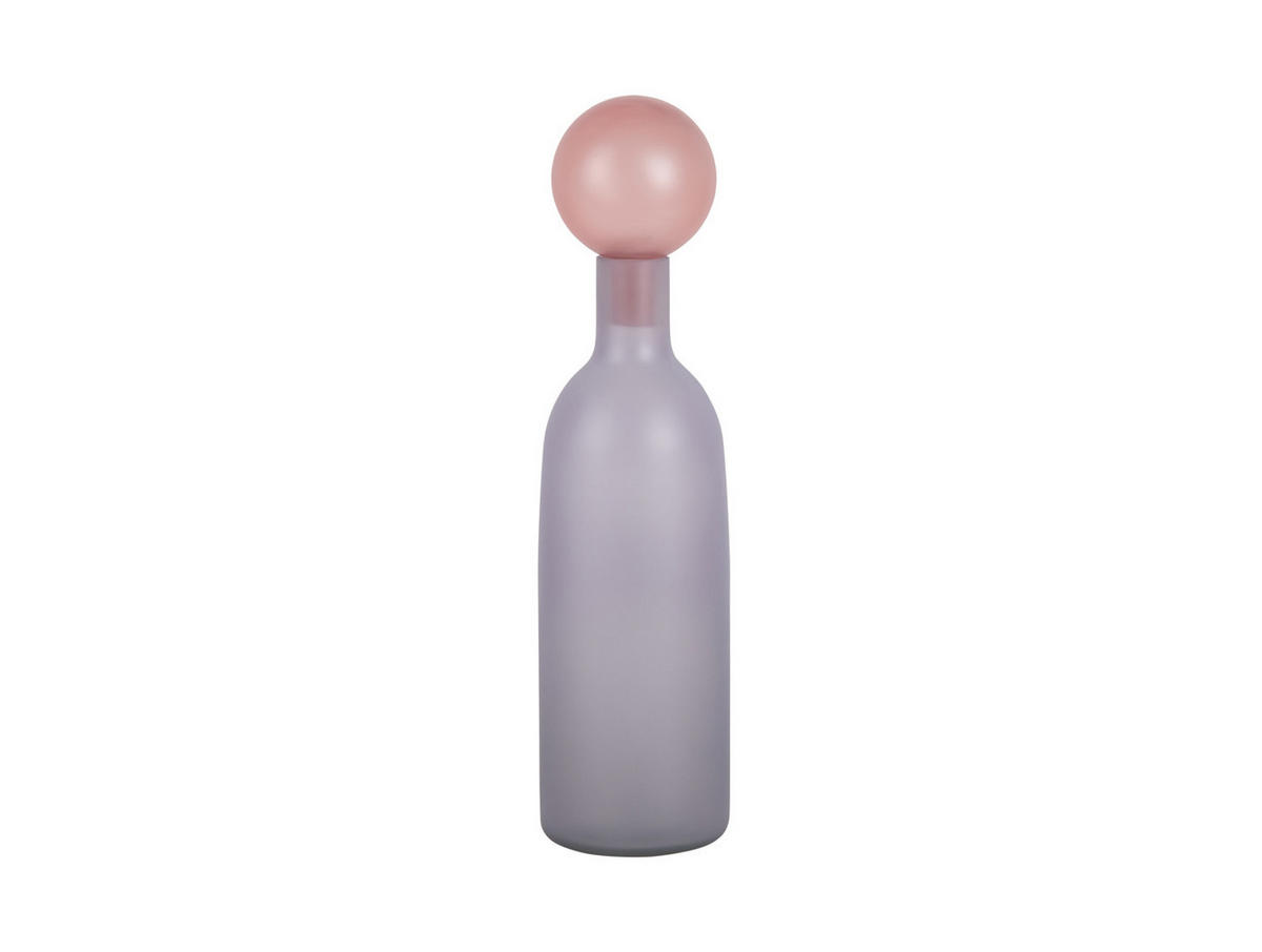 VASE Alegre Botellin 9/9/35 cm - Lila, Glas (9/35cm) - Present Time