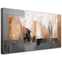 LEINWANDBILD Abstraktion Geometrische Formen 120x60cm - Grau, Textil (120/60cm) - Feeby