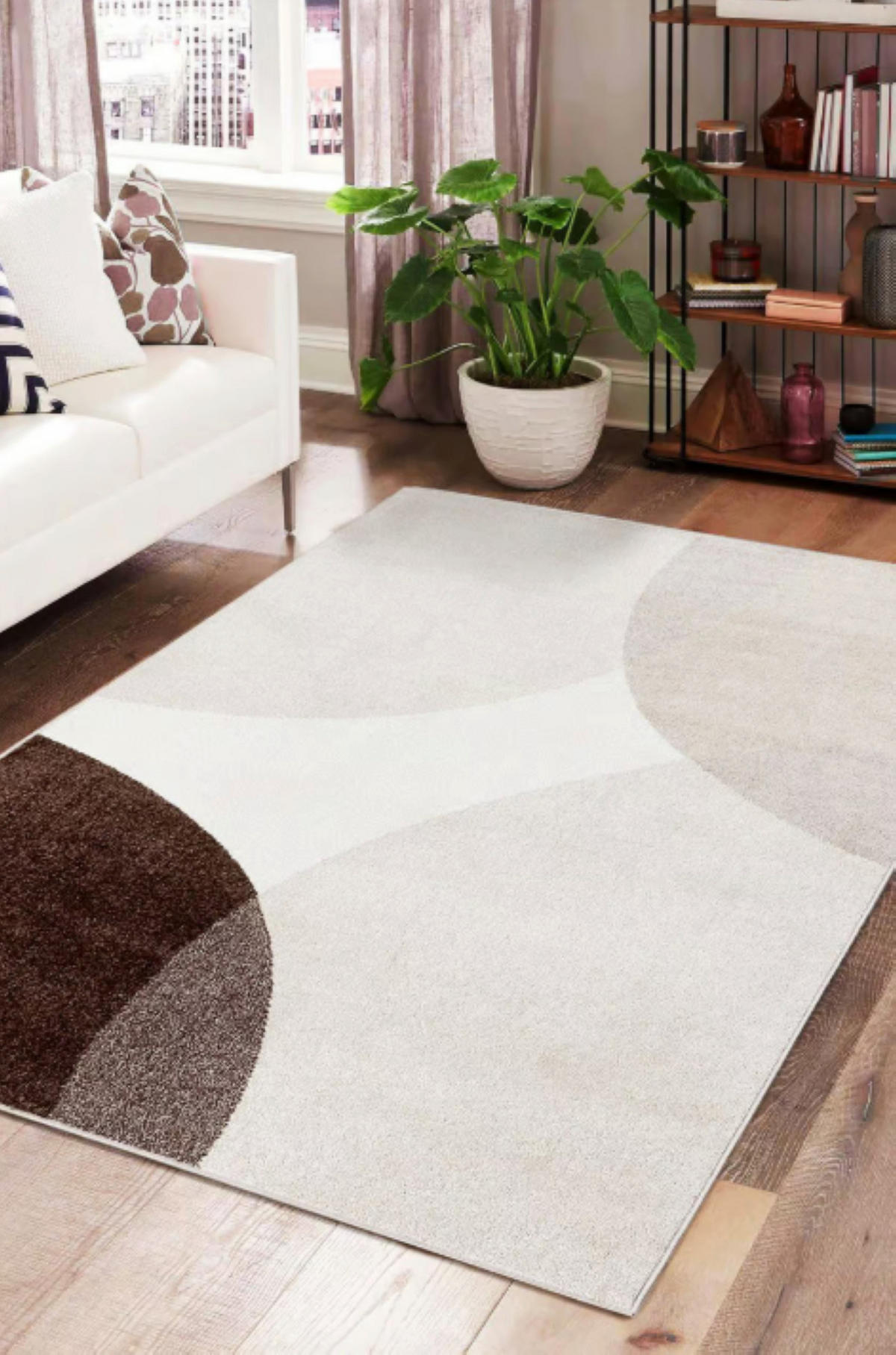 TEPPICH modern Flachgewebe DORY Braun 67 x 120 cm - Braun, Textil (67/120cm) - Novatrend