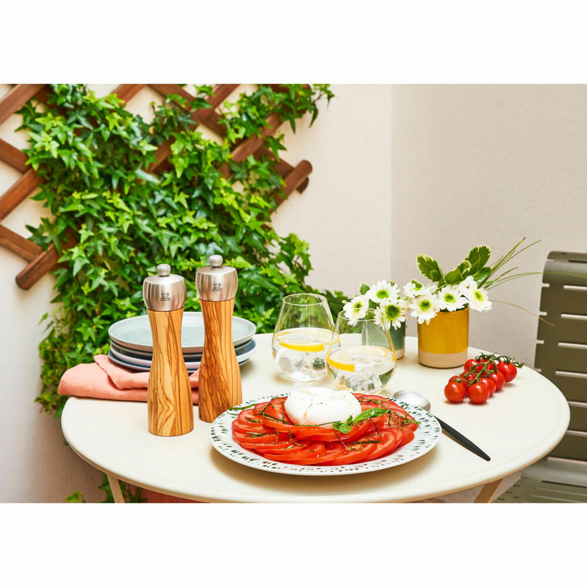 PFEFFERMÜHLE Fidji 15cm Olivenholz Stahlmahlwerk - Braun, Holz (5.2/15/5.2cm) - PEUGEOT