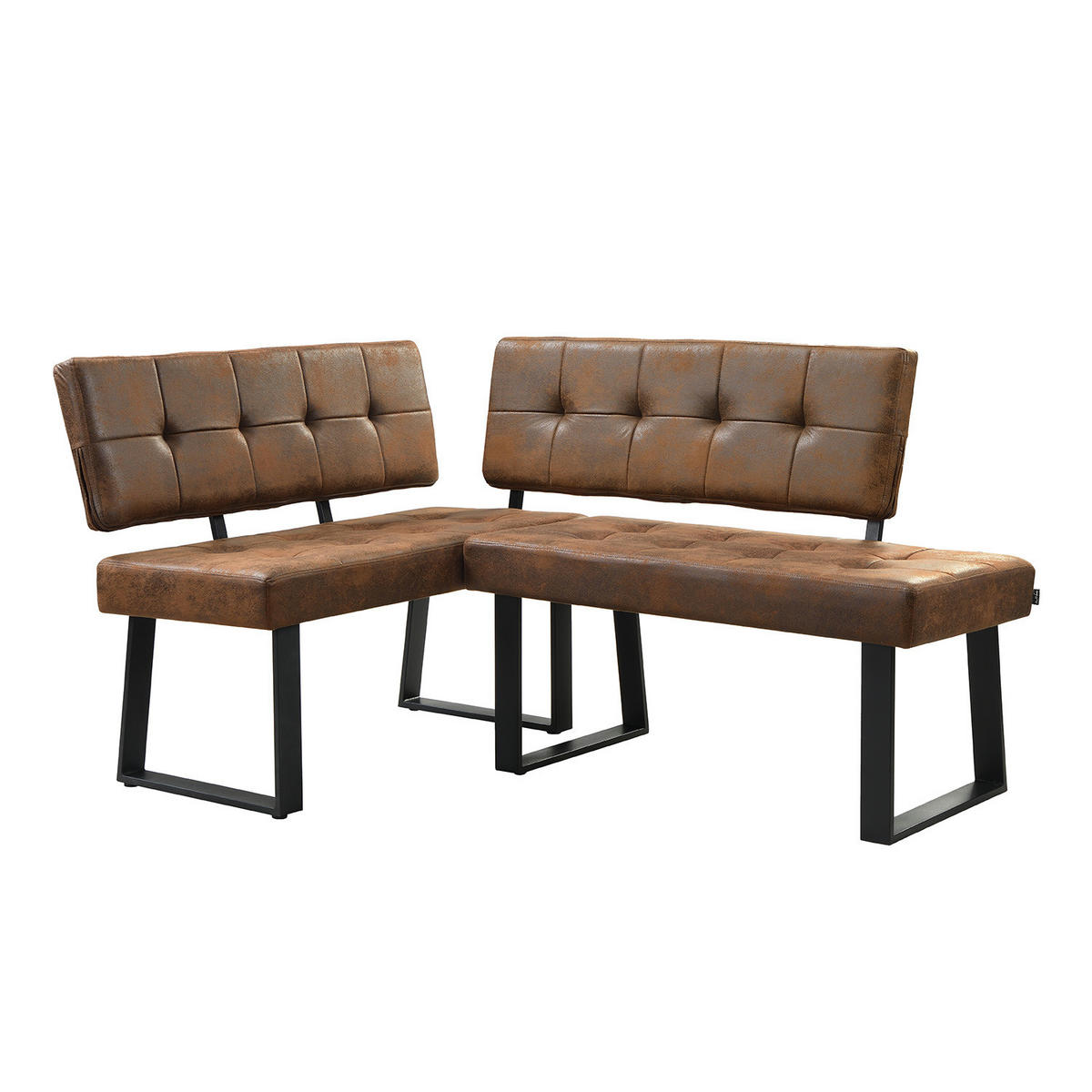 SITZBANK SIGFRID - Braun, Metall (100/48/56cm) - B&D Home