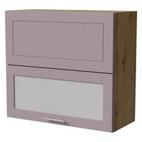 KLAPPHÄNGESCHRANK Bari W8BS/80-AV Eiche Artisan / RAL 4009 pastellviolett 80 / 32,5 / 72cm - Violett/Eiche Artisan, Holz/Holzwerkstoff (80/72/32.5cm) - Feldmann-Wohnen