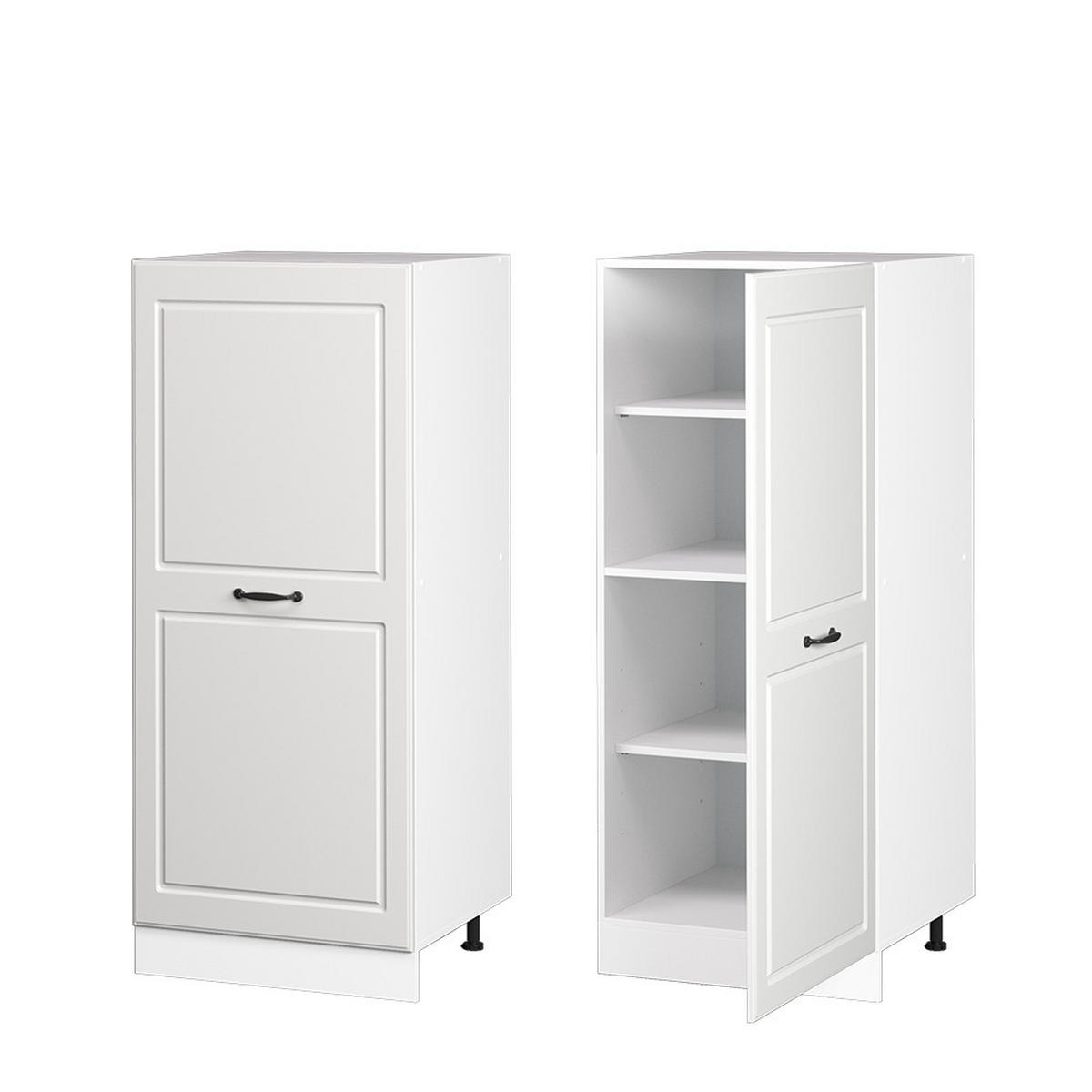HOCHSCHRANK R-Line Weiß Landhaus 60 cm - Weiß, Holzwerkstoff (60/143/57cm) - Vicco