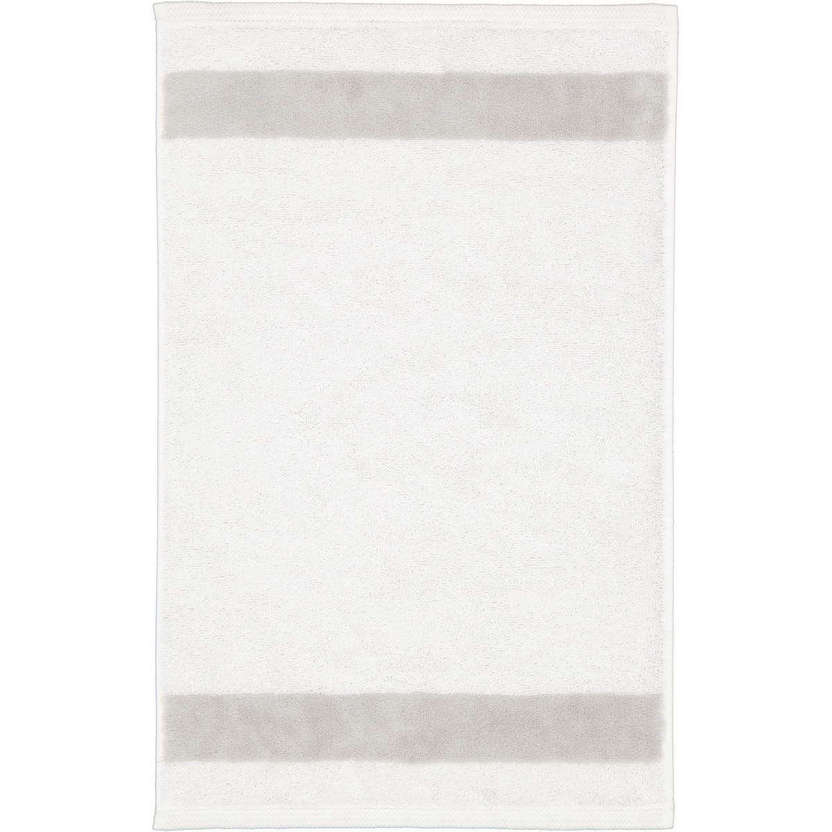 HANDTÜCHER LUXURY DOUBLE 2560 BRILLIANT WHITE - 76 - Weiß, Textil (30/50cm) - Zöllner